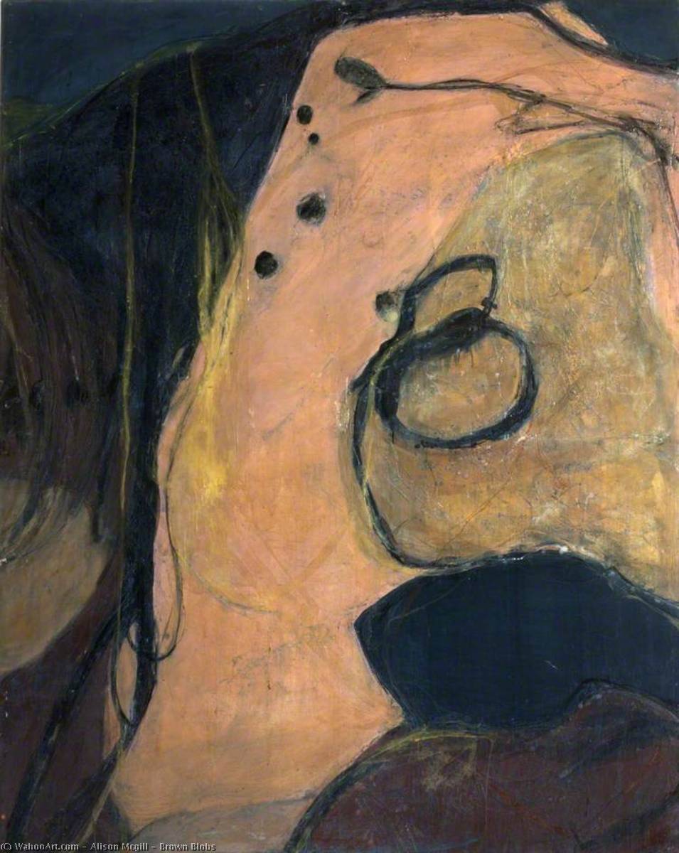 Blobs marrone, 1996 di Alison Mcgill Alison Mcgill | ArtsDot.com
