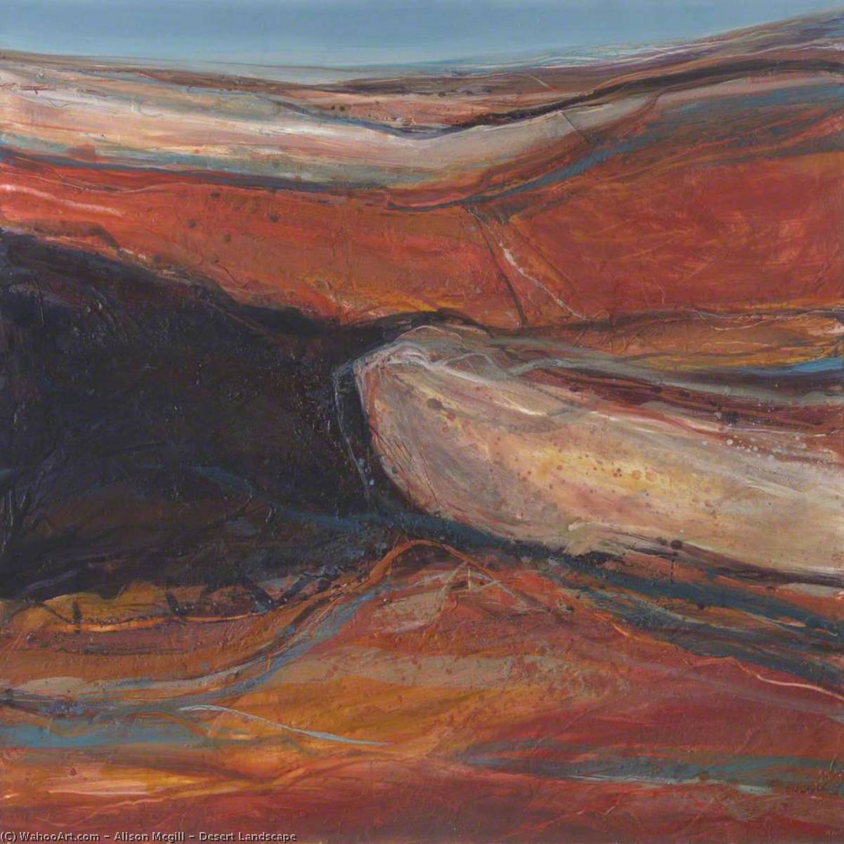 沙漠景观。, 2005 通过 Alison Mcgill Alison Mcgill | ArtsDot.com