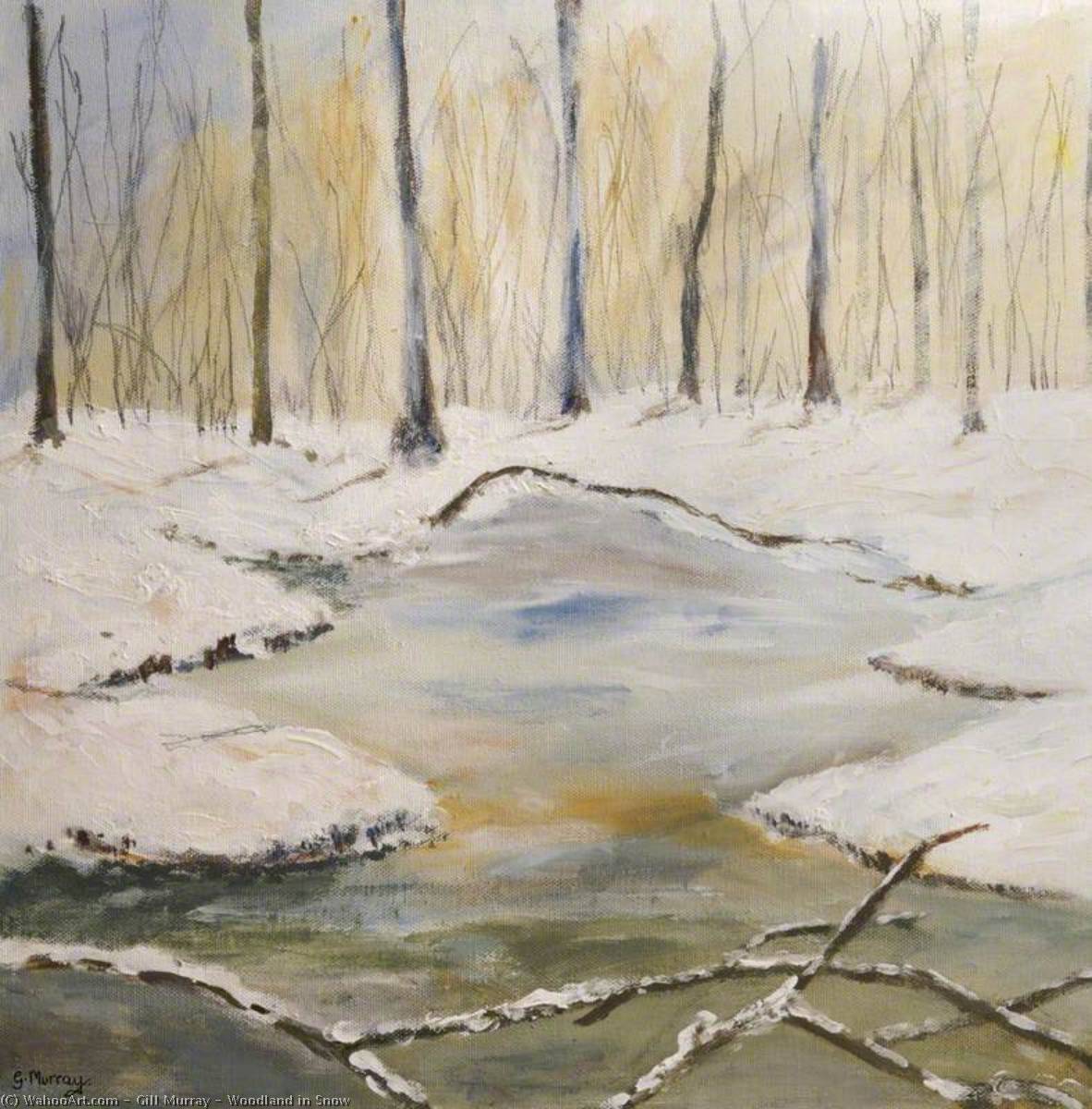 Woodland in Snow, 2008 by Gill Murray Gill Murray | ArtsDot.com
