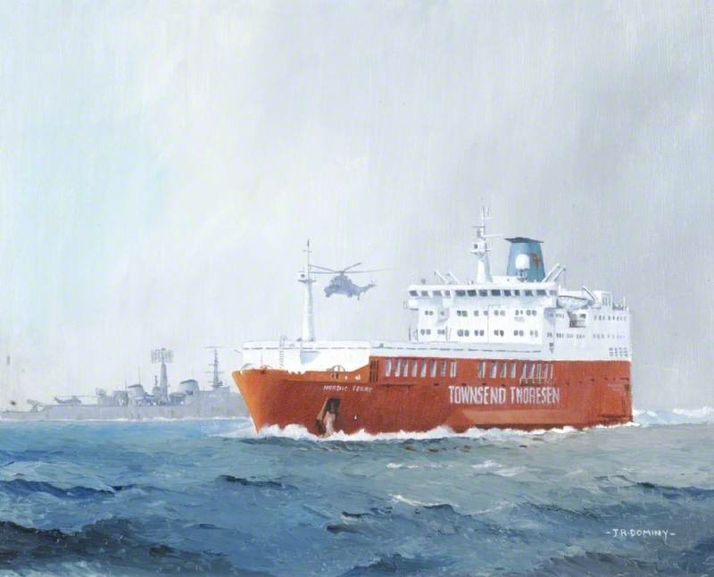 The Ferry `Nordic` by John Rowan Dominy John Rowan Dominy | ArtsDot.com