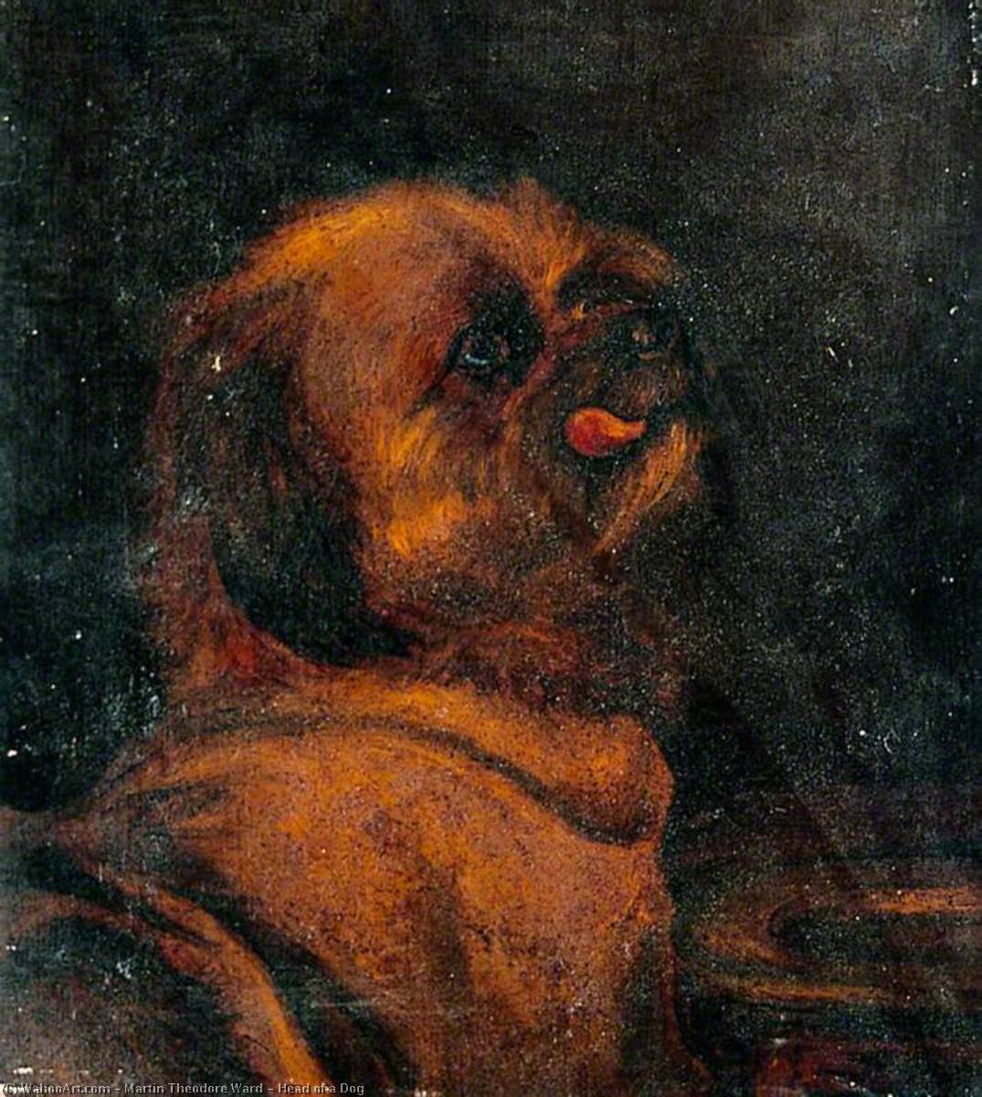 Head of a Dog by Martin Theodore Ward Martin Theodore Ward | ArtsDot.com
