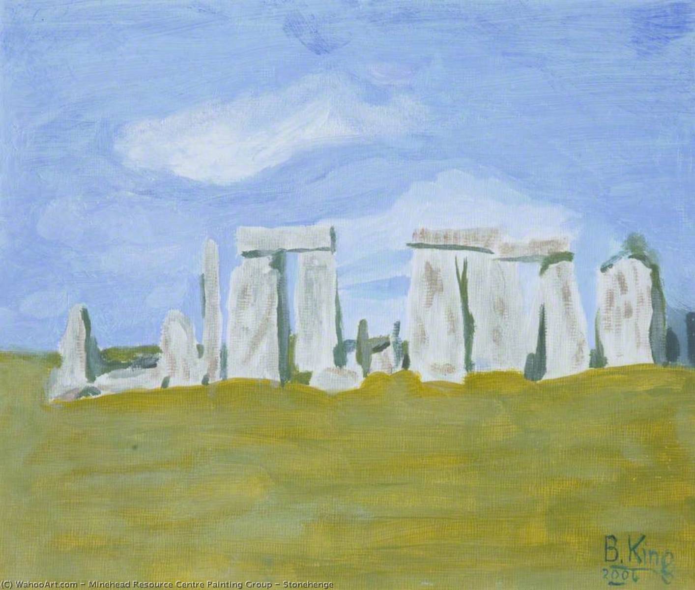 Stonehenge by Minehead Resource Centre Painting Group Minehead Resource Centre Painting Group | ArtsDot.com