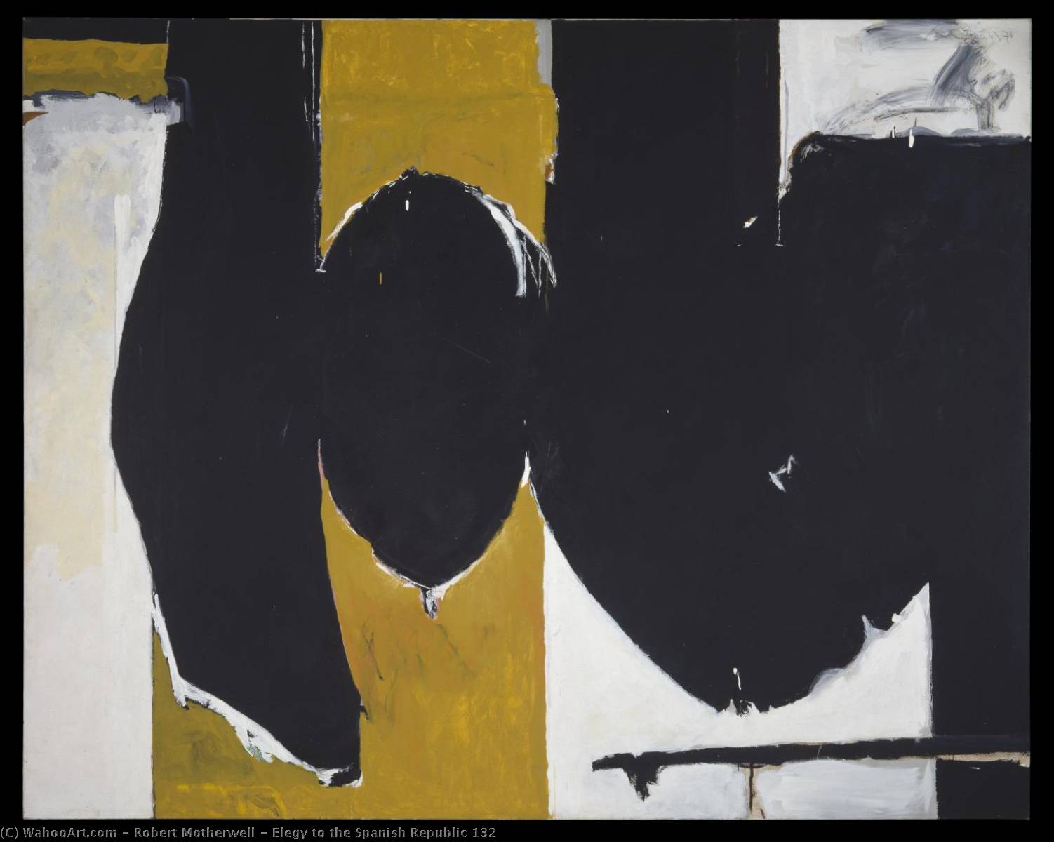 Buy Museum Art Reproductions Elegy to the Spanish Republic 132, 1975 by Robert Motherwell (Inspired By) (1974-1991, United States) | ArtsDot.com