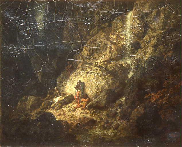 Verkauft Assis au pied d`un rocher von Guignet Jean Adrien Guignet Jean Adrien | ArtsDot.com