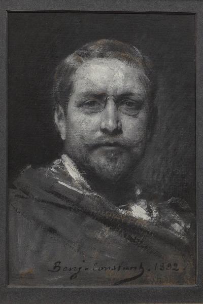Order Paintings Reproductions Autoportrait by Jean-Joseph Constant (Benjamin-Constant) (1845-1902, France) | ArtsDot.com