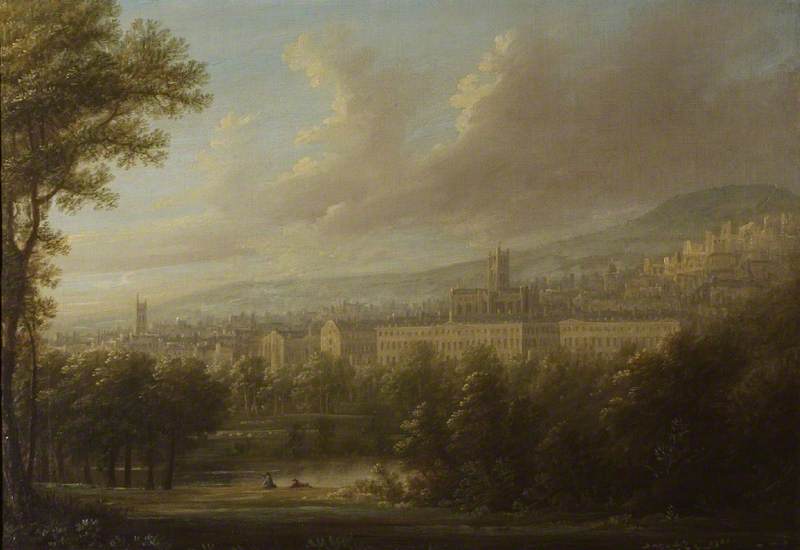 Buy Museum Art Reproductions View of Bath by Edmund Garvey (1740-1813) | ArtsDot.com