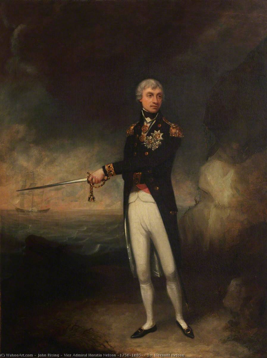 Vice Admiral Horatio Nelson (1758–1805), 1st Viscount Nelson, 1801 by John Rising John Rising | ArtsDot.com