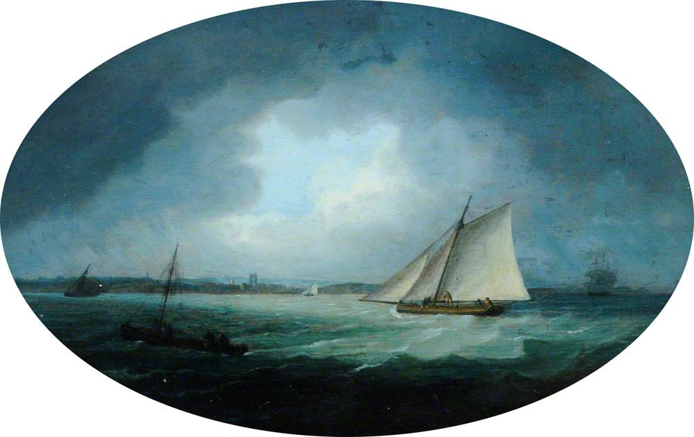 Plymouth Sound, Devon, 1787 by Charles James Sartorius Charles James Sartorius | ArtsDot.com