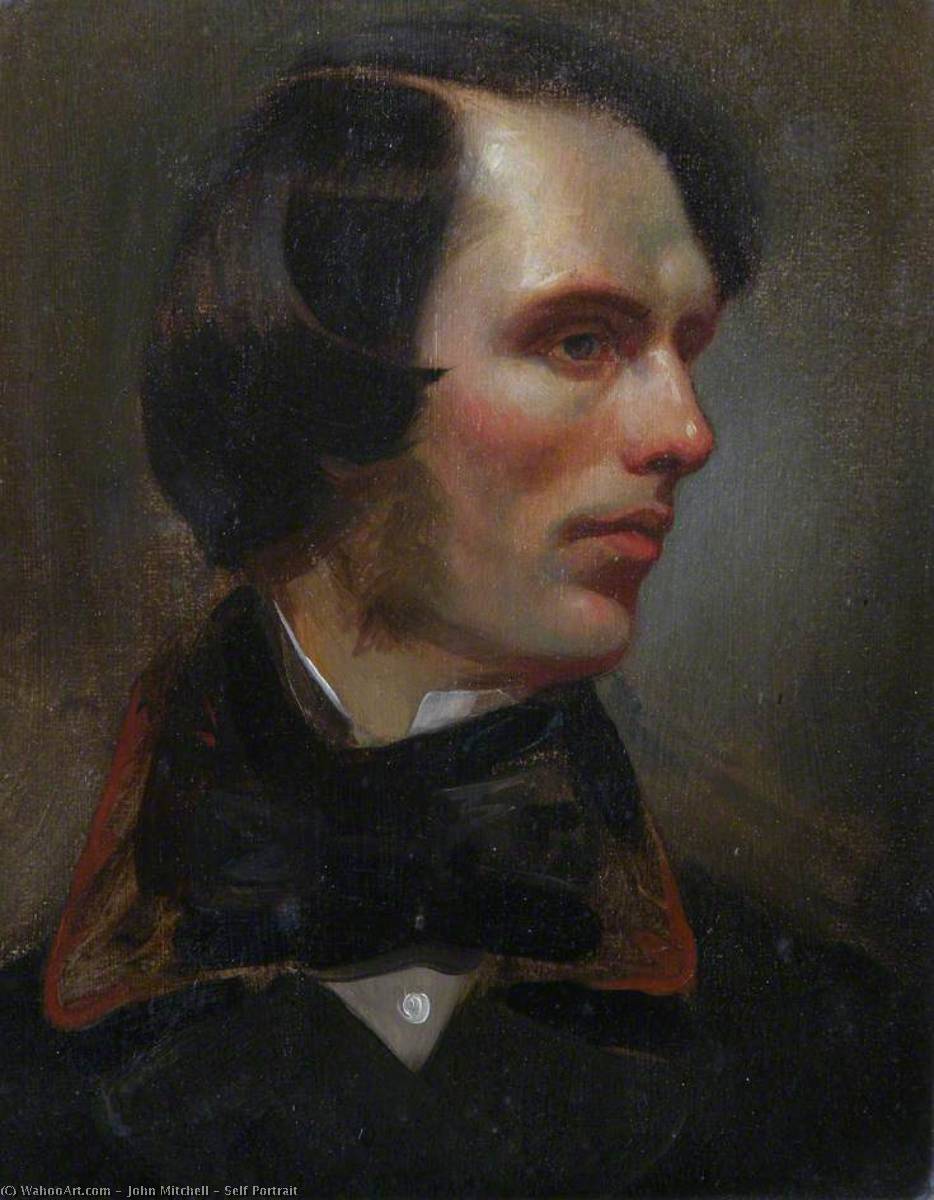 Self Portrait, 1854 by John Mitchell John Mitchell | ArtsDot.com