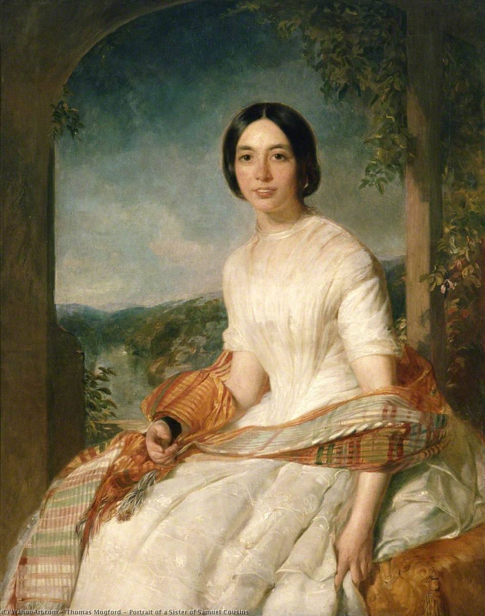 Portrait of a Sister of Samuel Cousins, 1852 by Thomas Mogford Thomas Mogford | ArtsDot.com