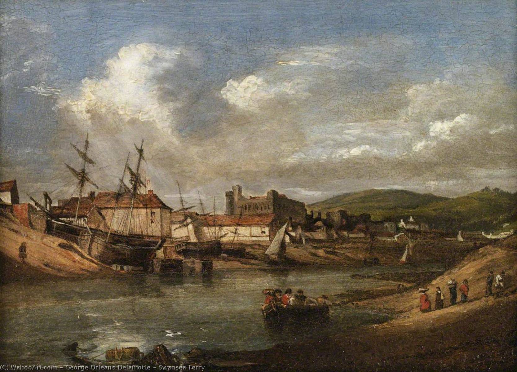 Swansea Ferry, 1820 by George Orleans Delamotte George Orleans Delamotte | ArtsDot.com