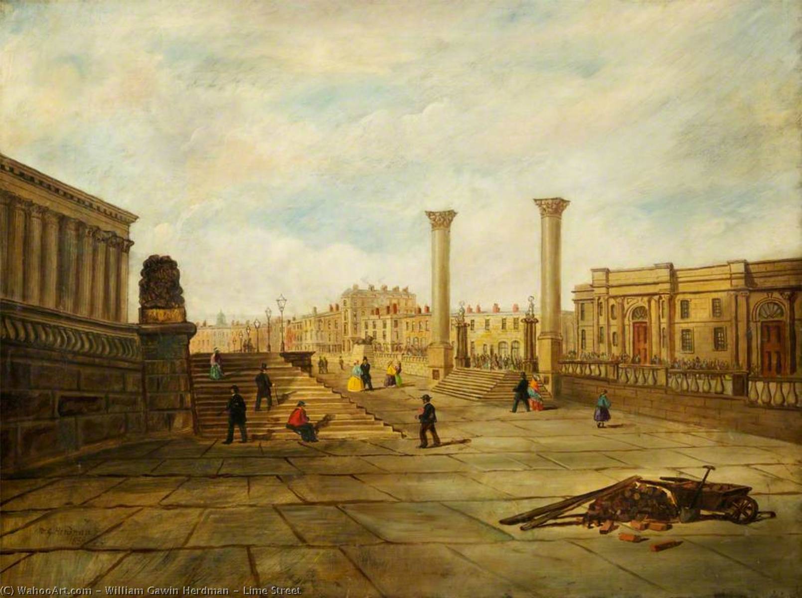 Lime Street, 1858 di William Gawin Herdman William Gawin Herdman | ArtsDot.com