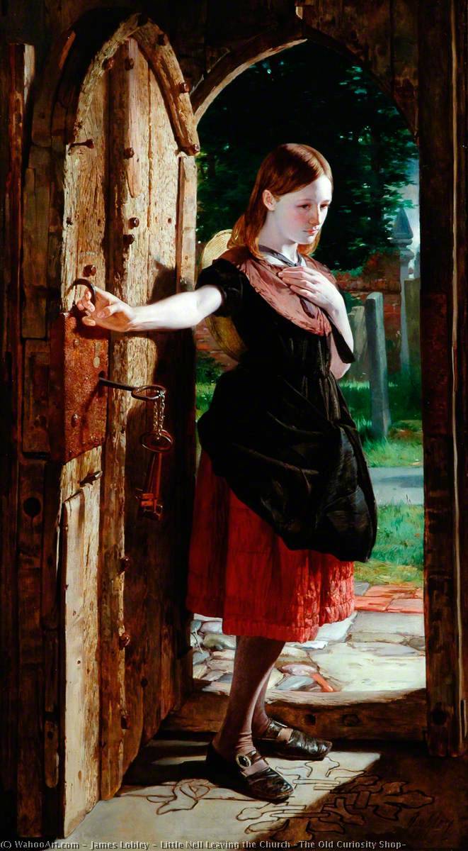 Little Nell Leaving the Church (The Old Curiosity Shop), 1867 by James Lobley James Lobley | ArtsDot.com