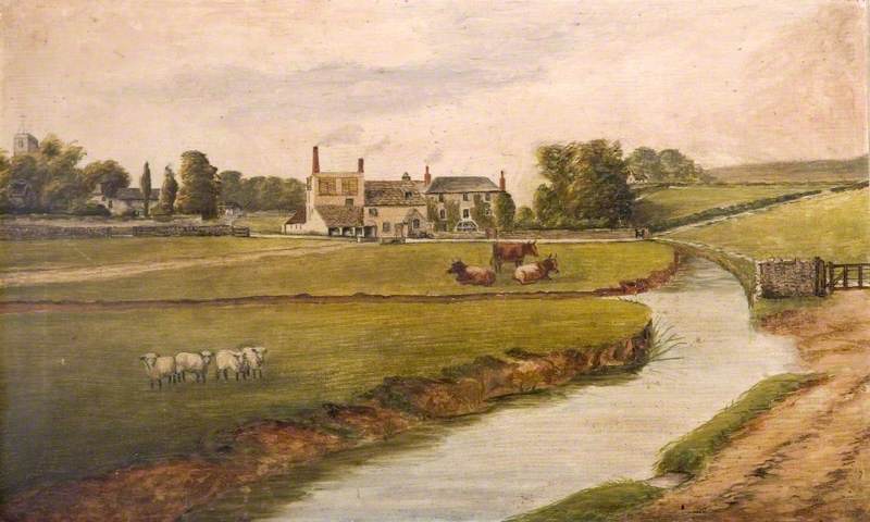 Brewery and Church, Swanage, Dorset, 1880 by Frederick John Cleall Frederick John Cleall | ArtsDot.com