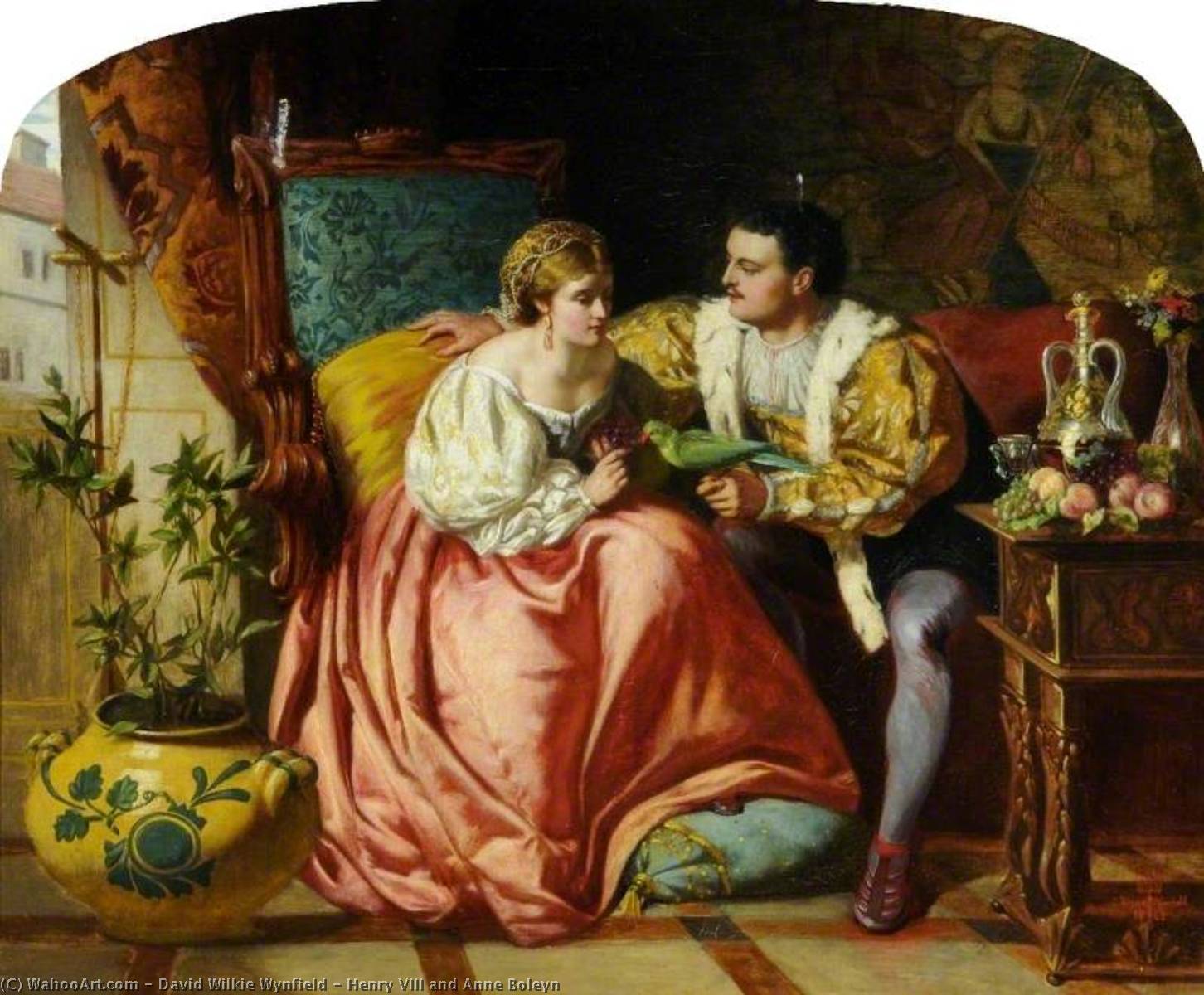 Buy Museum Art Reproductions Henry VIII and Anne Boleyn, 1865 by Sir David Wilkie (1785-1841, Scotland) | ArtsDot.com