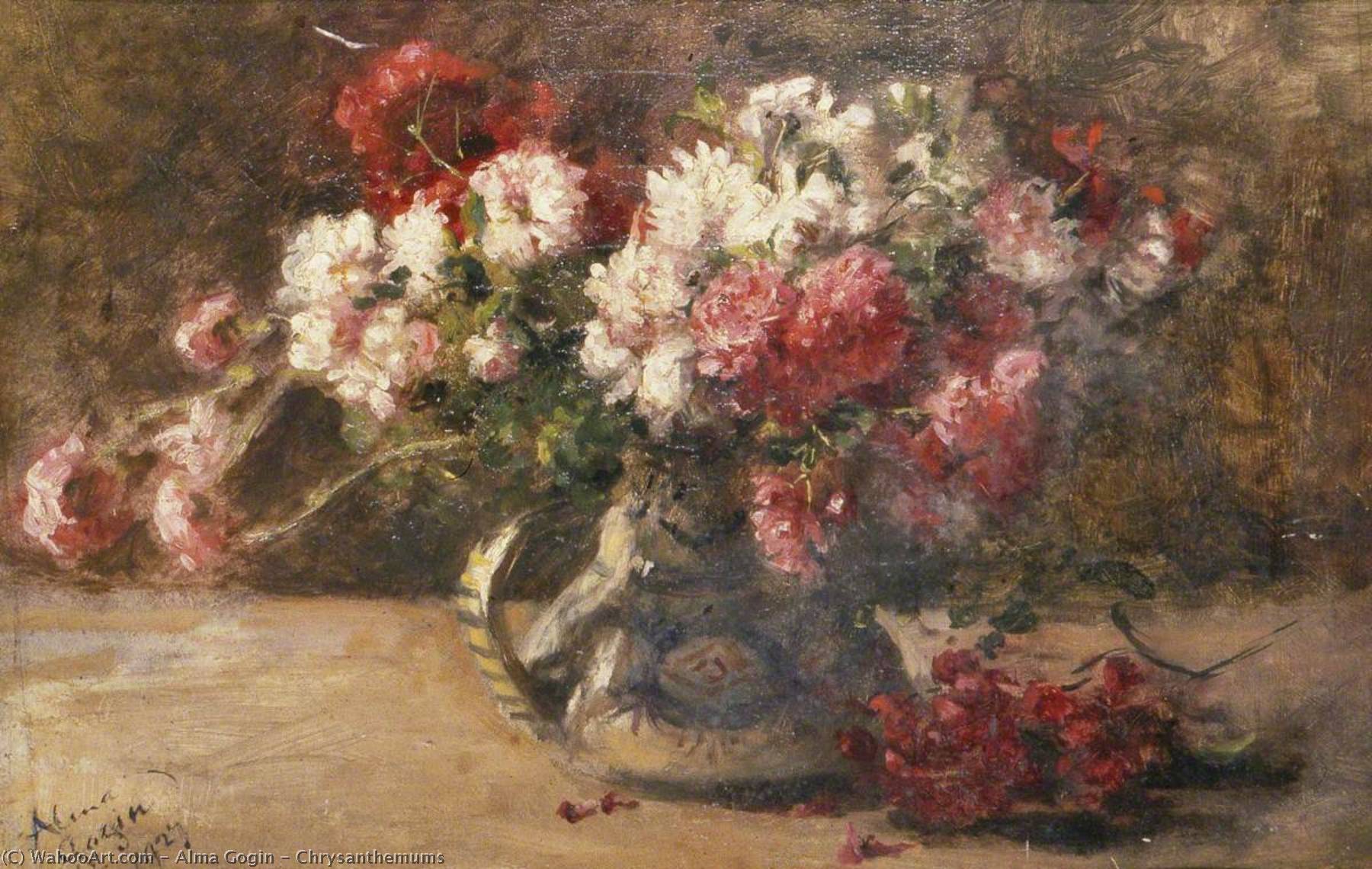 Chrysanthemums, 1927 by Alma Gogin Alma Gogin | ArtsDot.com