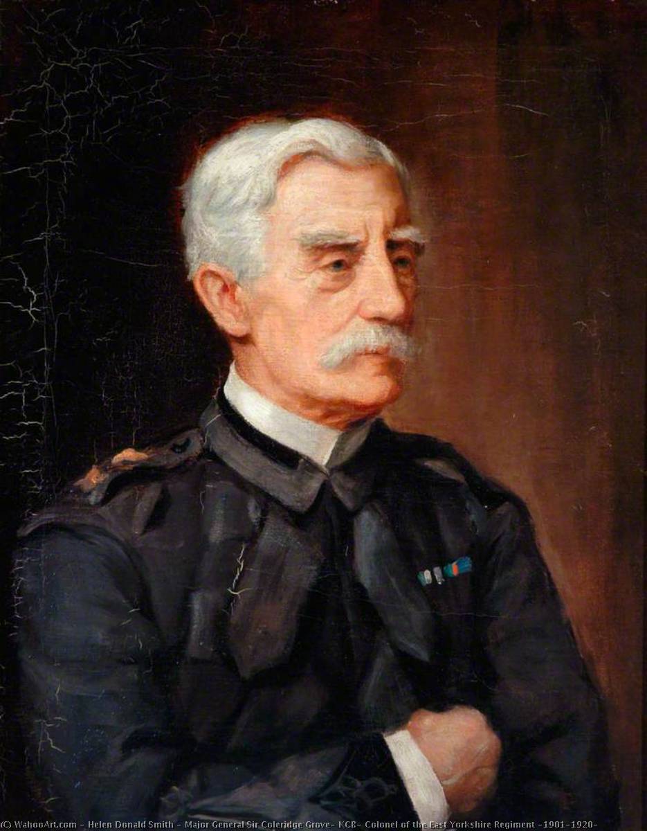 Major General Sir Coleridge Grove, KCB, Colonel of the East Yorkshire Regiment (1901–1920) by Helen Donald Smith Helen Donald Smith | ArtsDot.com