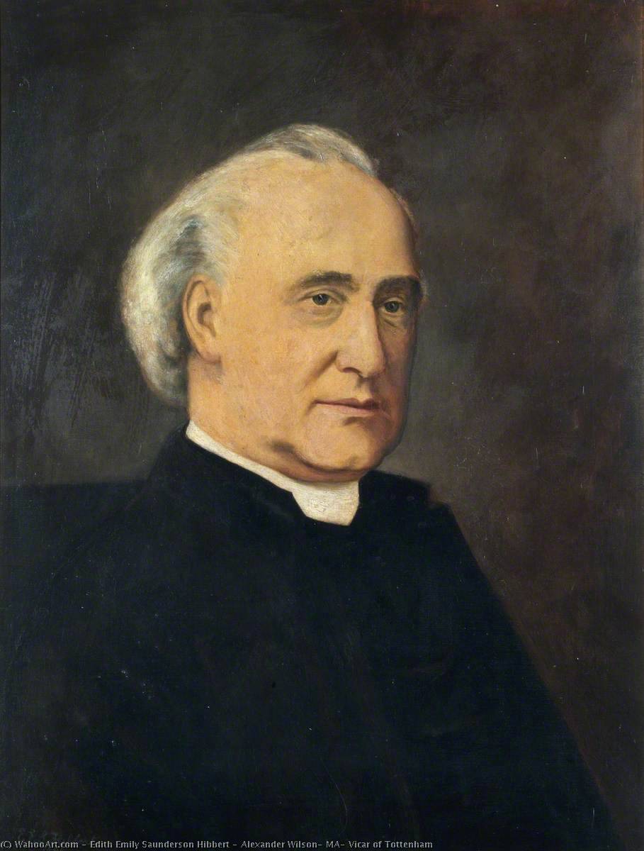 Alexander Wilson, MA, Vicar of Tottenham, 1891 by Edith Emily Saunderson Hibbert Edith Emily Saunderson Hibbert | ArtsDot.com