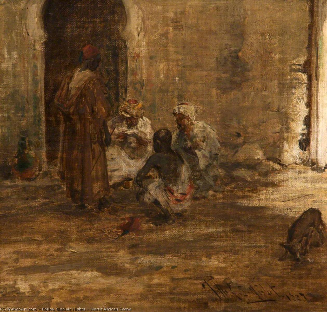 North African Scene, 1887 by Pollok Sinclair Nisbet Pollok Sinclair Nisbet | ArtsDot.com