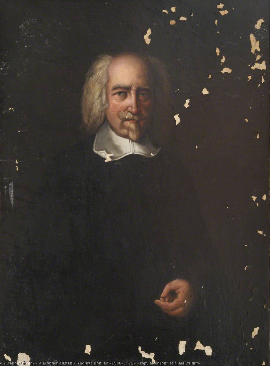 Thomas Hobbes (1588–1679) (copy after John Michael Wright), 1891 by Alexander Austen Alexander Austen | ArtsDot.com