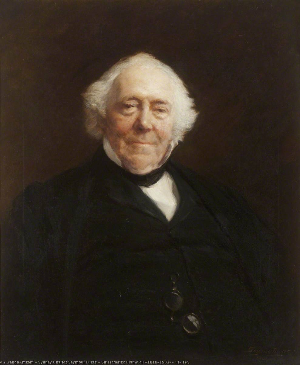 Sir Frederick Bramwell (1818–1903), Bt, FRS, 1901 by Sydney Charles Seymour Lucas Sydney Charles Seymour Lucas | ArtsDot.com