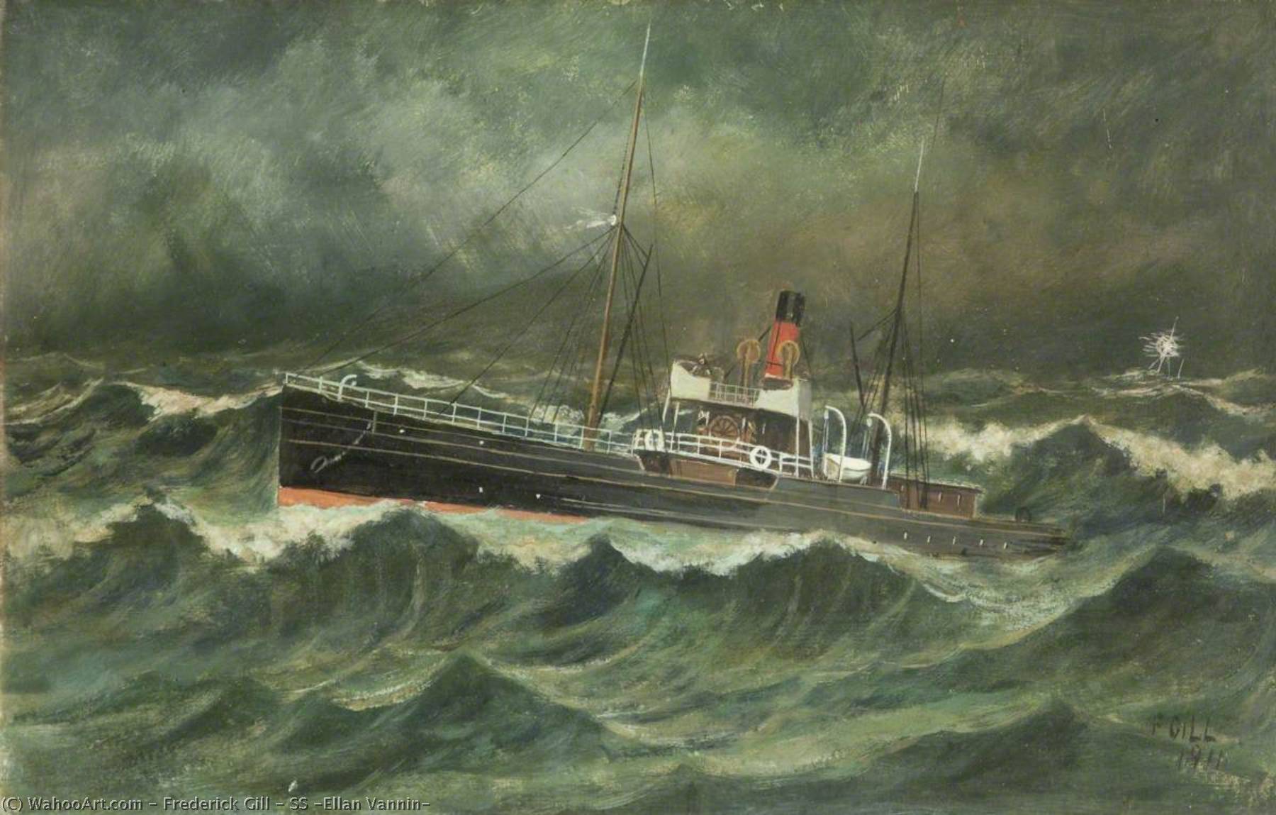 SS `Ellan Vannin`, 1911 by Frederick Gill Frederick Gill | ArtsDot.com