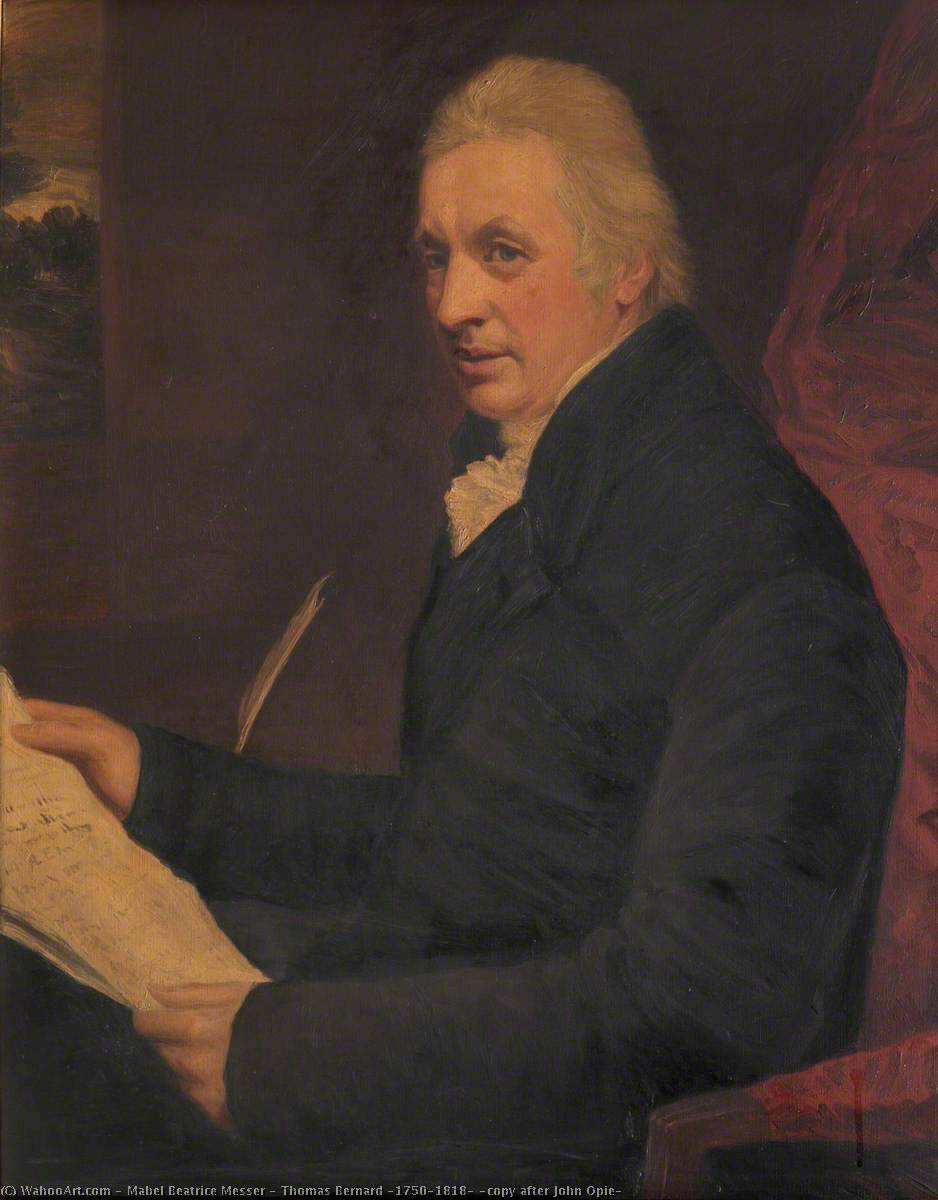 Thomas Bernard (1750–1818) (copy after John Opie), 1920 by Mabel Beatrice Messer Mabel Beatrice Messer | ArtsDot.com