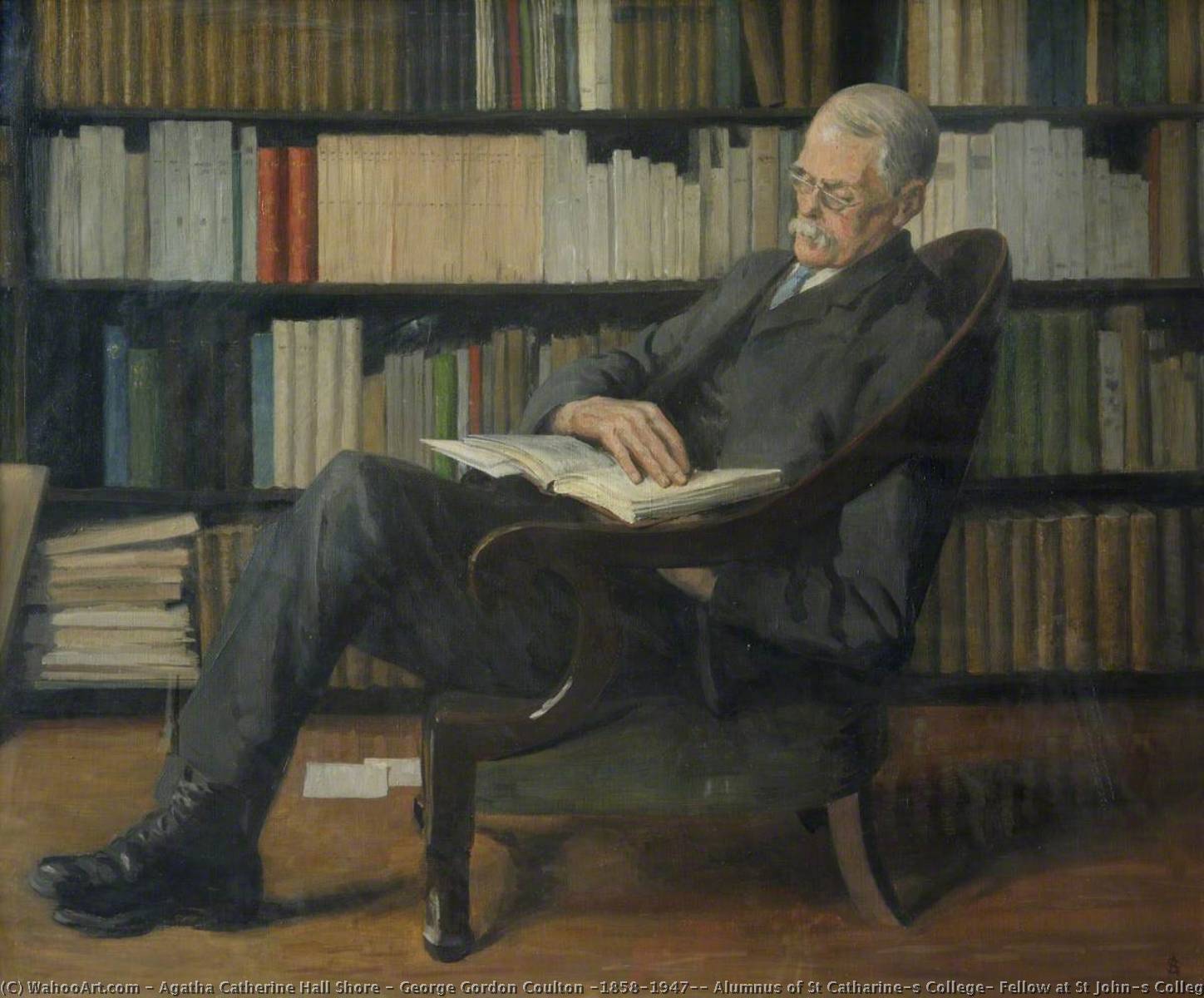 George Gordon Coulton (1858–1947), Alumnus of St Catharine’s College, Fellow at St John’s College, Deacon and Priest, 1926 by Agatha Catherine Hall Shore Agatha Catherine Hall Shore | ArtsDot.com
