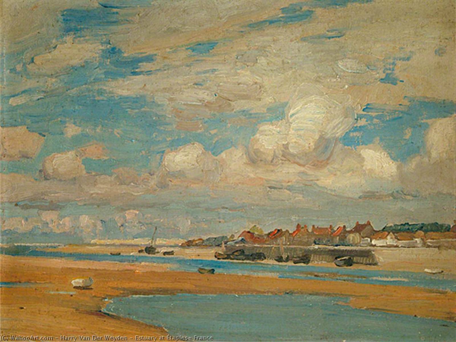 Estuary at Étaples, France, 1916 by Harry Van Der Weyden Harry Van Der Weyden | ArtsDot.com