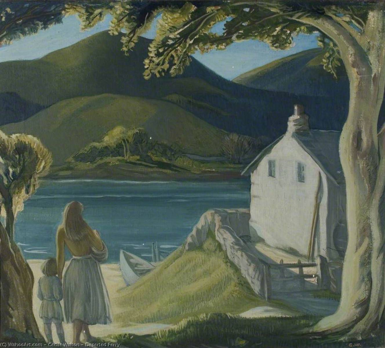 Deserted Ferry, 1949 by Cecile Walton Cecile Walton | ArtsDot.com