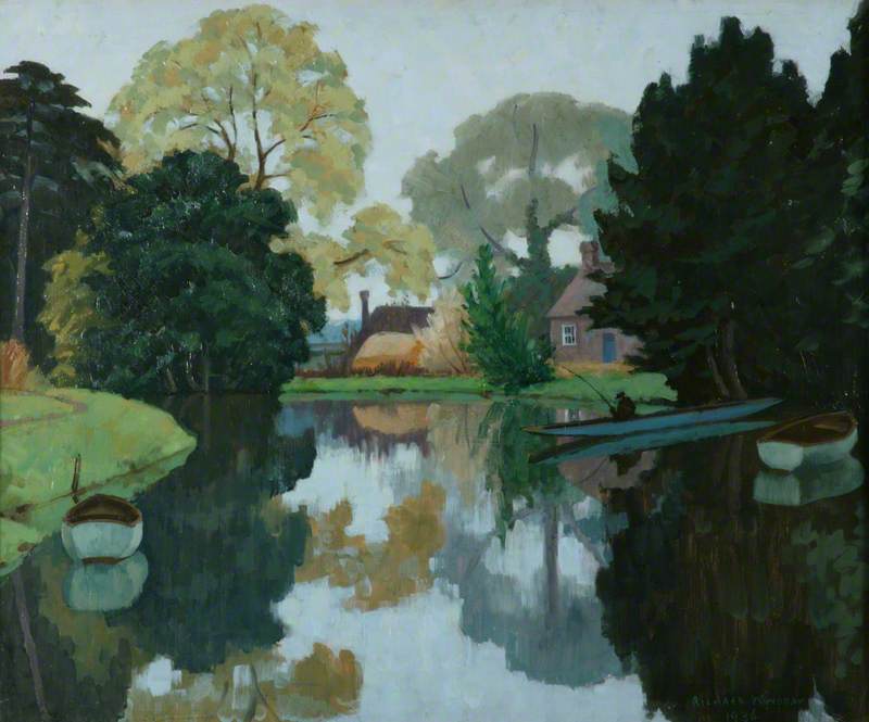 The Medway near Tonbridge, 1936 by Richard Wyndham Richard Wyndham | ArtsDot.com