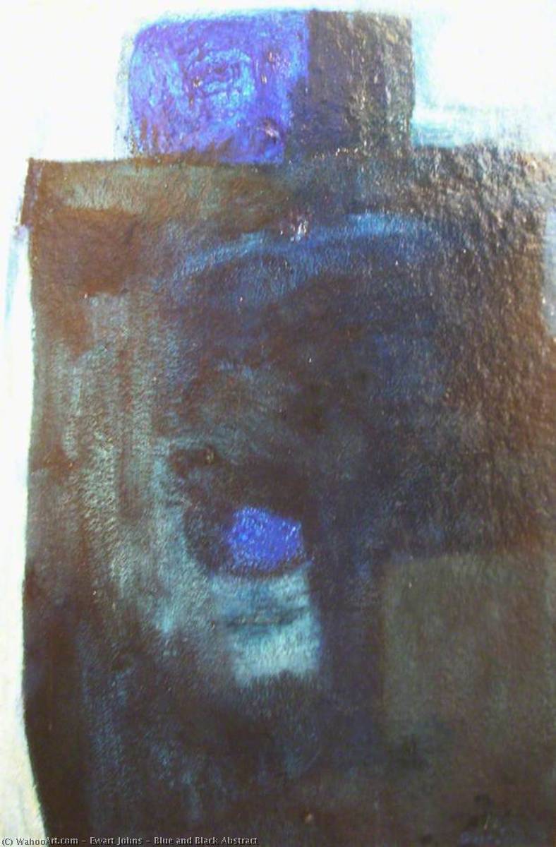 Blue and Black Abstract by Ewart Johns Ewart Johns | ArtsDot.com
