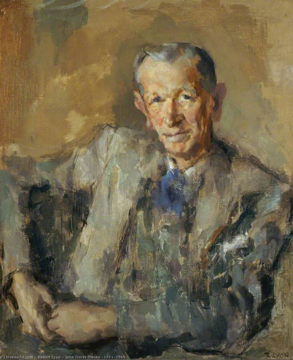 John Dover Wilson (1881–1969) by Robert Lyon Robert Lyon | ArtsDot.com