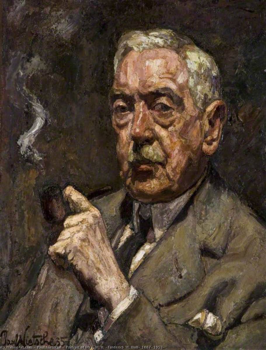 Portrait of Mr F. W. H. (Frederick W. Hull, 1867–1953), 1935 by Paul Nietsche Paul Nietsche | ArtsDot.com