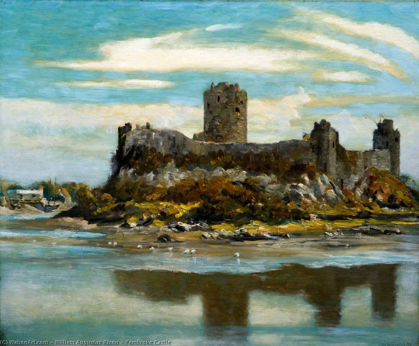Pembroke Castle, 1931 by William Augustus Rixon William Augustus Rixon | ArtsDot.com