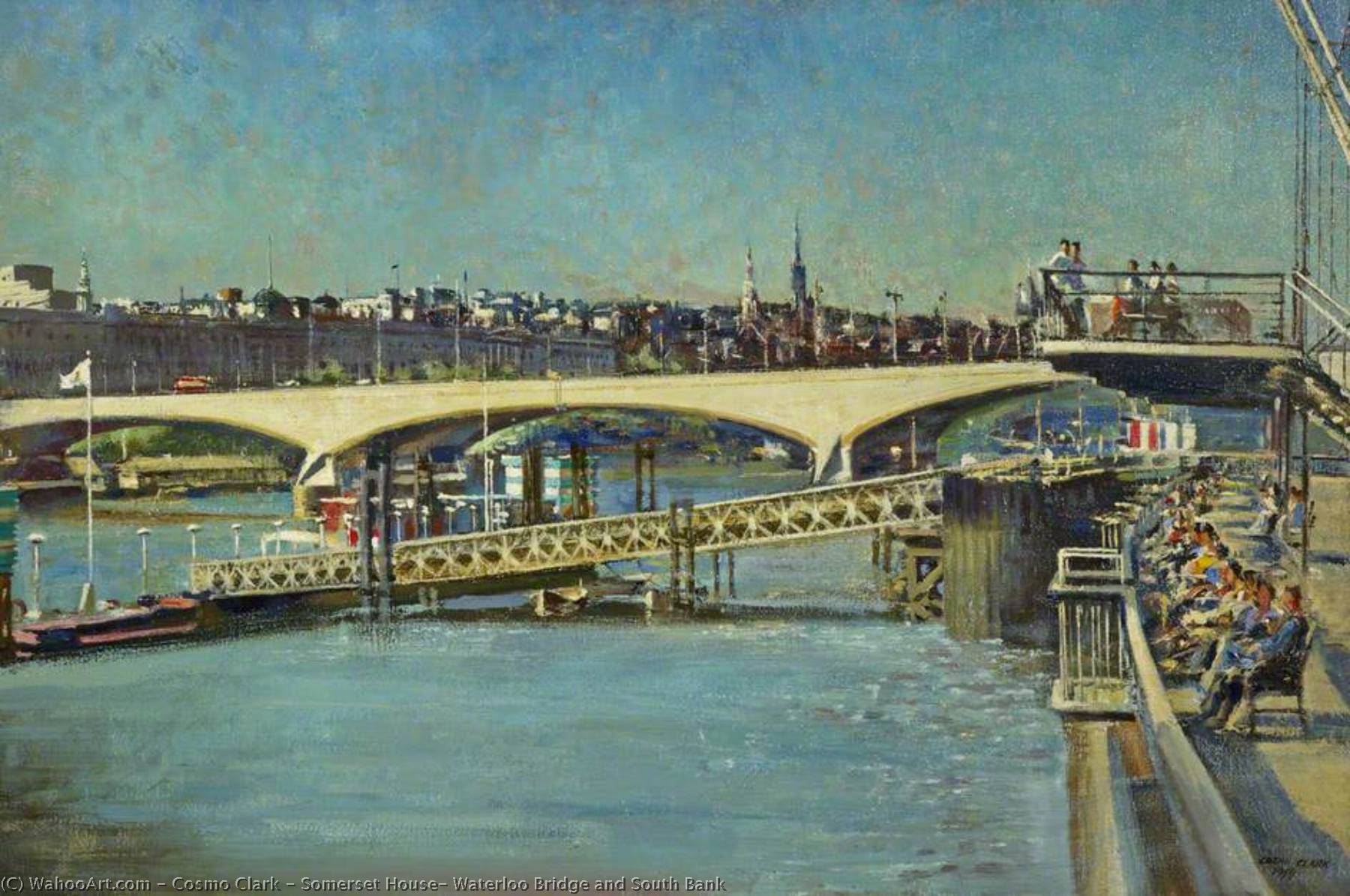Somerset House, Waterloo Bridge and South Bank by Cosmo Clark Cosmo Clark | ArtsDot.com