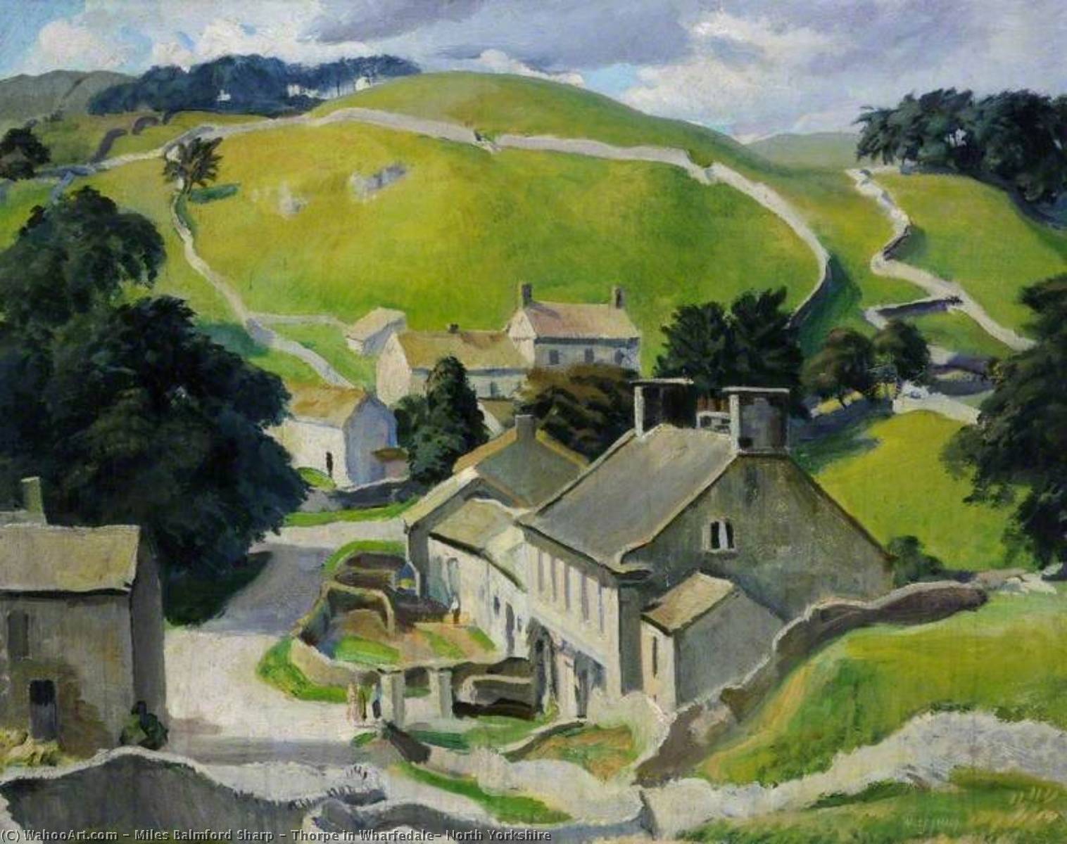 Thorpe in Wharfedale, North Yorkshire, 1940 by Miles Balmford Sharp Miles Balmford Sharp | ArtsDot.com