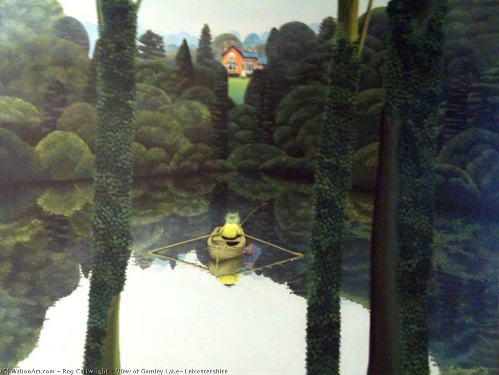 View of Gumley Lake, Leicestershire by Reg Cartwright Reg Cartwright | ArtsDot.com