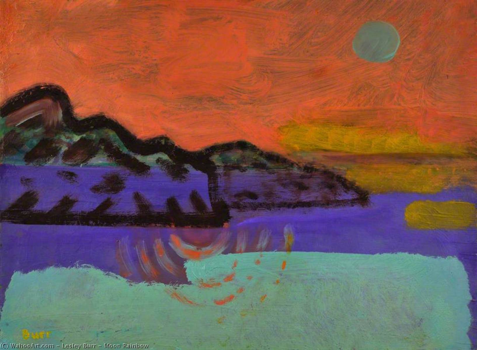 Mond Regenbogen, 2009 von Lesley Burr Lesley Burr | ArtsDot.com
