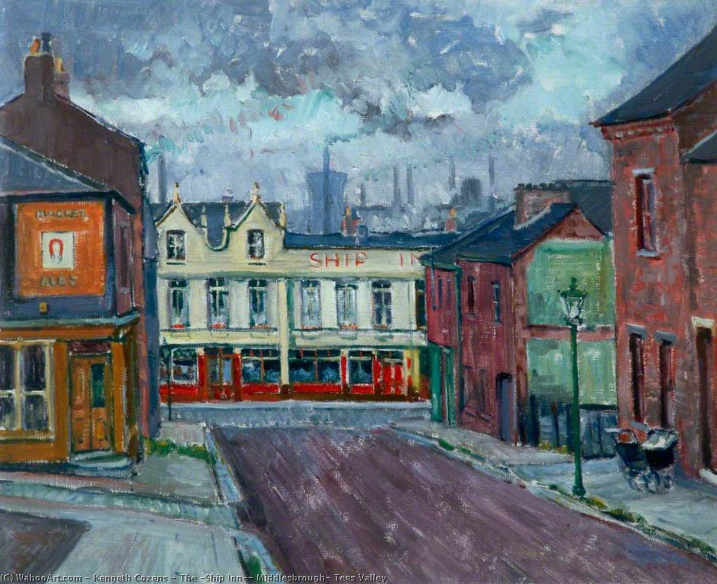 The `Ship Inn`, Middlesbrough, Tees Valley by Kenneth Cozens Kenneth Cozens | ArtsDot.com