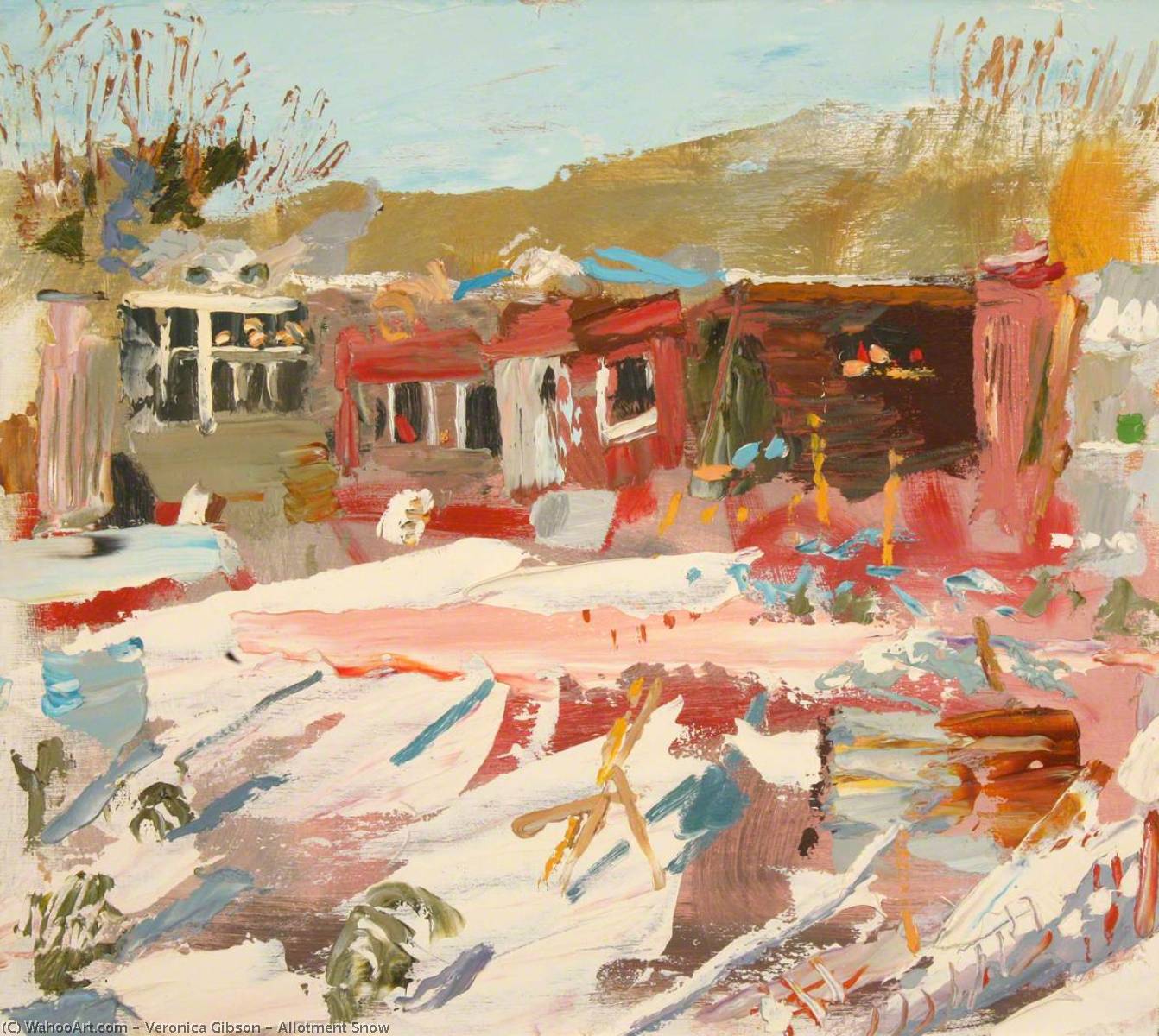 Allotment Snow, 2001 by Veronica Gibson Veronica Gibson | ArtsDot.com
