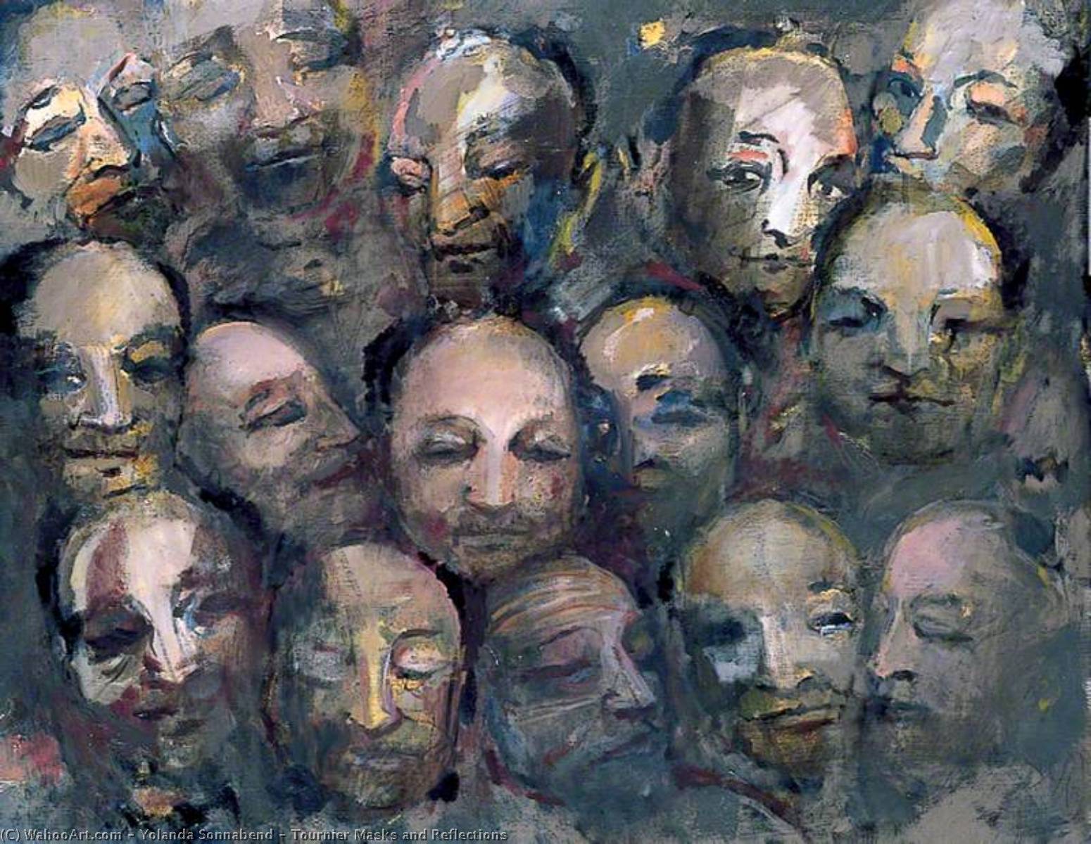 Tournier Masks and Reflections, 2000 by Yolanda Sonnabend (1935-2015) Yolanda Sonnabend | ArtsDot.com