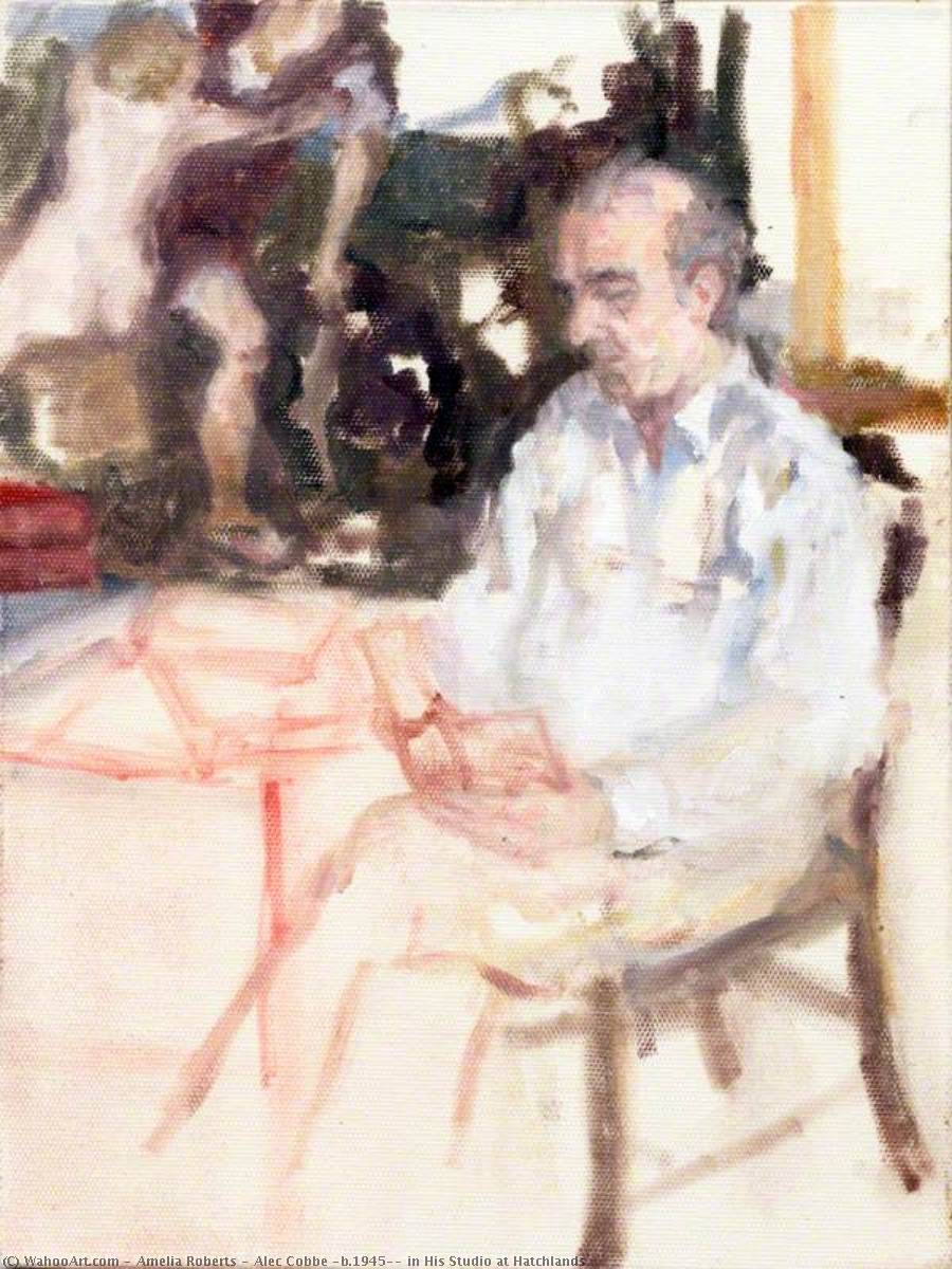 Alec Cobbe (b.1945), in His Studio at Hatchlands by Amelia Roberts Amelia Roberts | ArtsDot.com