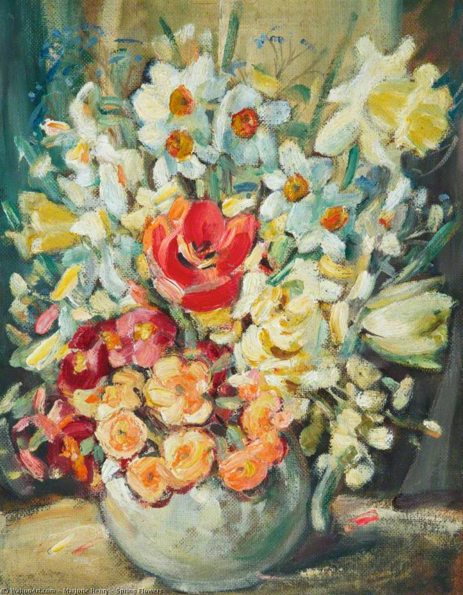 Spring Flowers by Marjorie Henry Marjorie Henry | ArtsDot.com