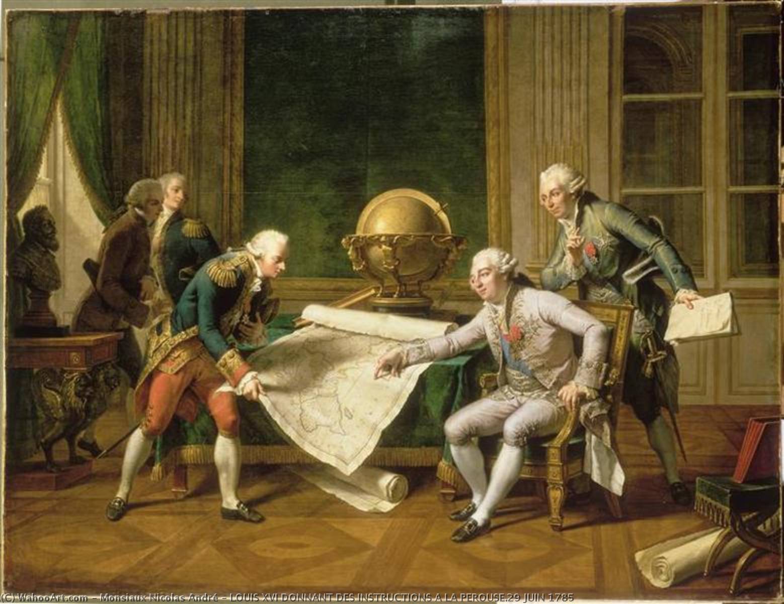 LOUIS XVI DONNANT DES INSTRUCTIONS A LA PEROUSE.29 JUIN 1785 by Monsiaux Nicolas André Monsiaux Nicolas André | ArtsDot.com