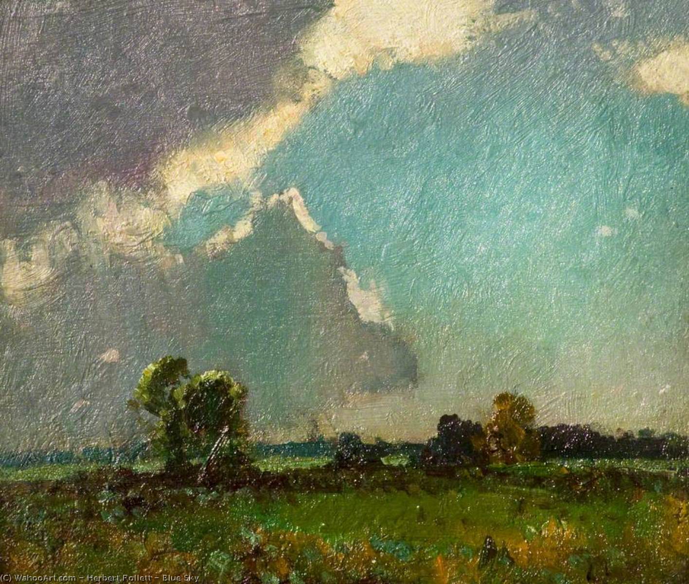 Order Artwork Replica Blue Sky by Herbert Rollett (1872-1932) | ArtsDot.com