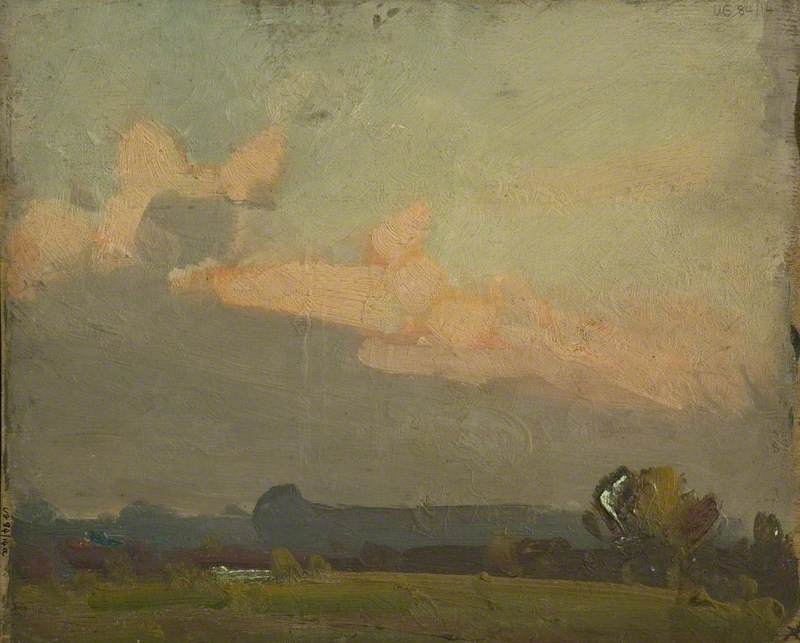Buy Museum Art Reproductions Landscape (verso) by Herbert Rollett (1872-1932) | ArtsDot.com