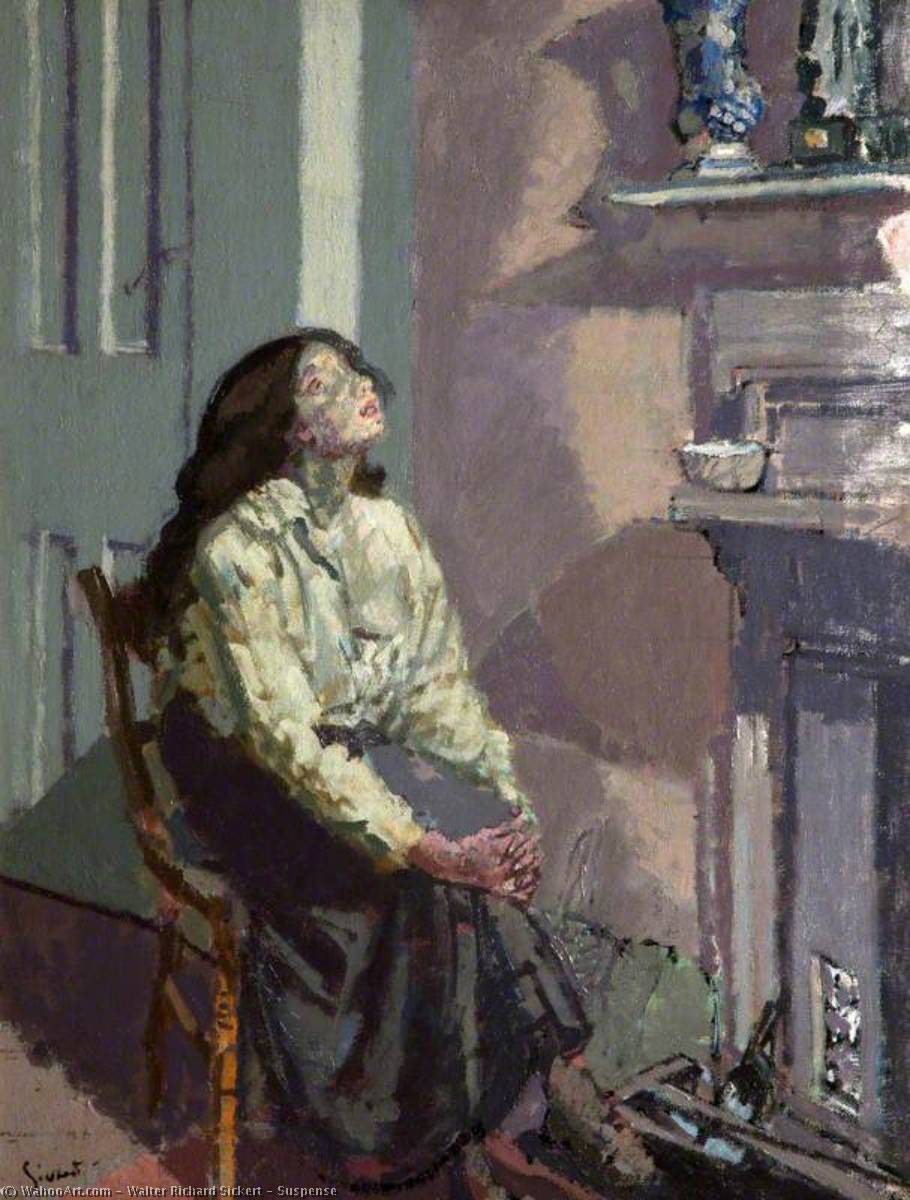 顺序 畫複製 Suspense, 1916 通过 Walter Richard Sickert (1860-1942, Germany) | ArtsDot.com