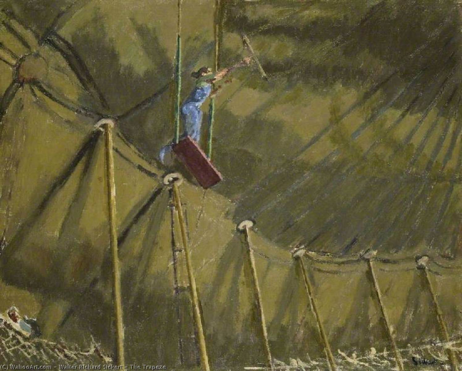 Order Oil Painting Replica The Trapeze, 1920 by Walter Richard Sickert (1860-1942, Germany) | ArtsDot.com
