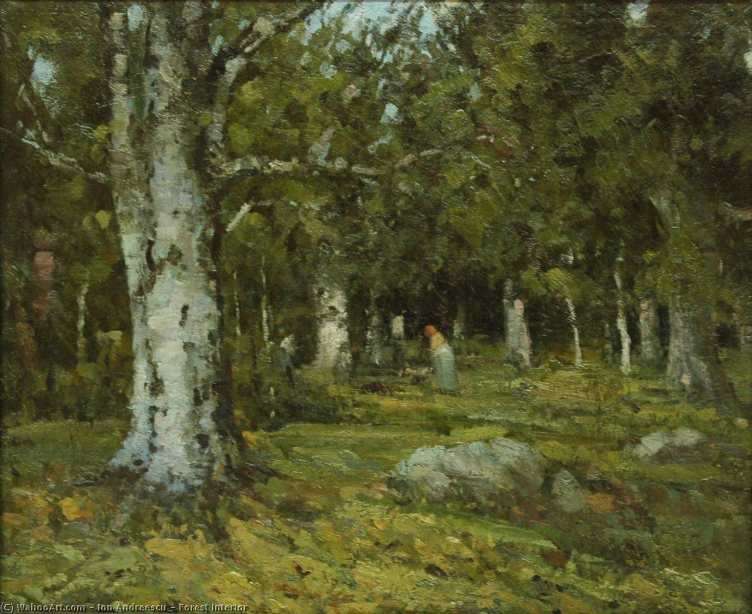 Order Art Reproductions Forest Interior by Ion Andreescu (1850-1882, Romania) | ArtsDot.com